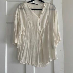 Zara Tunic Blouse White Small